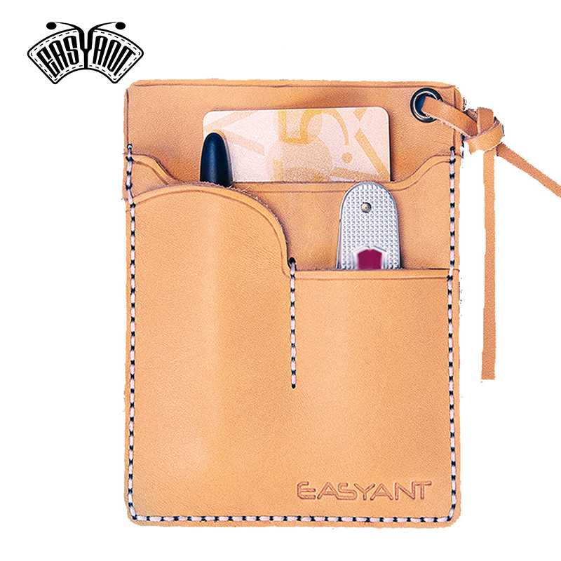 Multitool Credit Card - Estuche de cuero curtido vegetal hecho