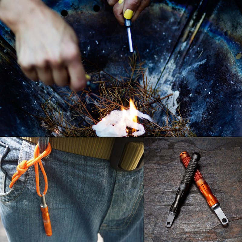 Ferro Rod Striker - Arrancador de fuego de emergencia impermeable