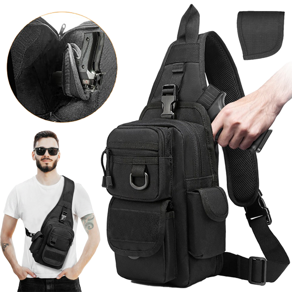 Edc Concealed Carry Backpack - Bolso Táctico para Pistola, Bolso Oculto