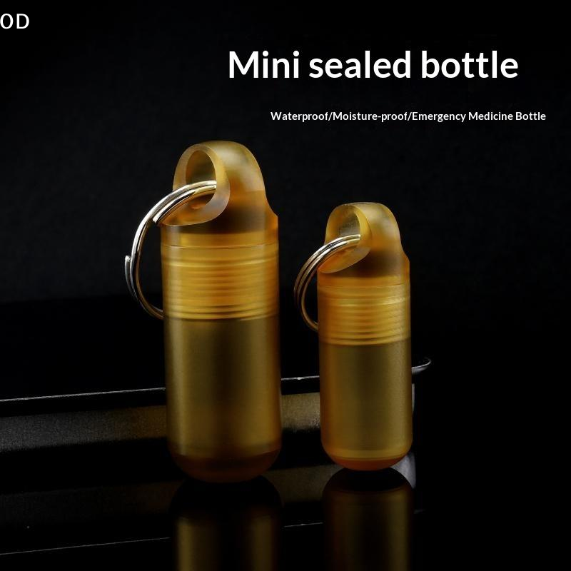 Edc Pill Carry - Pequeña botella para pastillas PEI, caja
