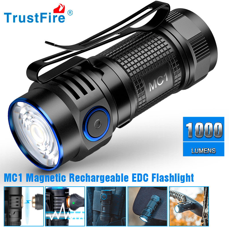Edc Carry Flashlight - Trustfire MC1 linterna recargable por Usb