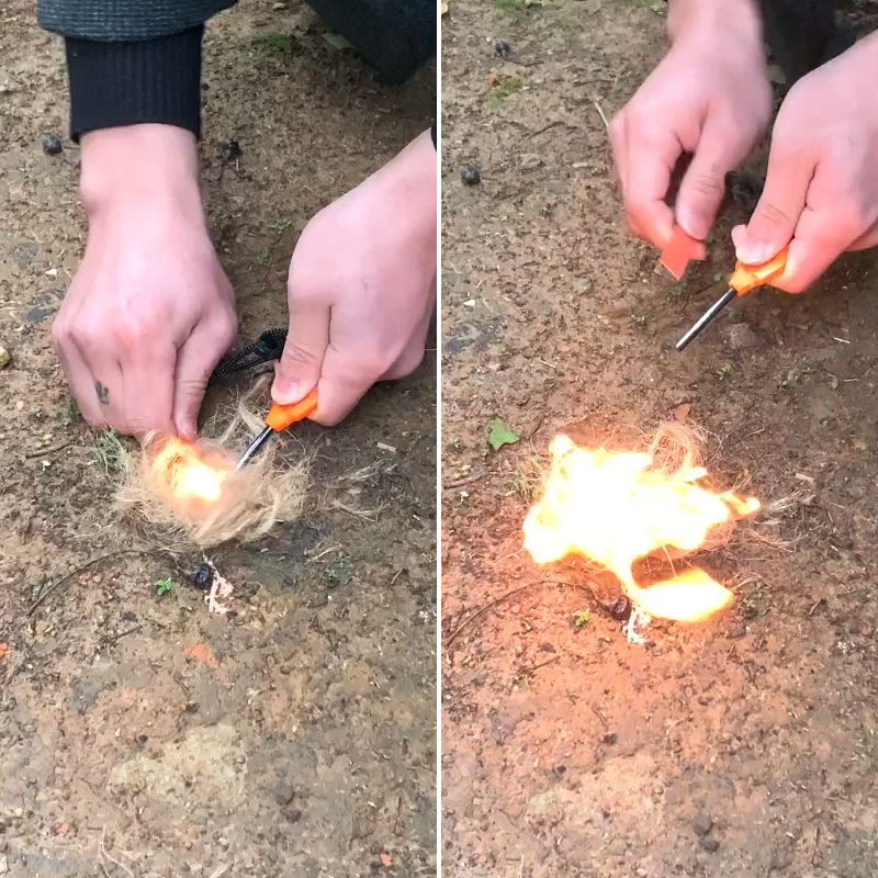 Encendedor de fuego de ferroce - Ferro Rod Striker reseña y precio