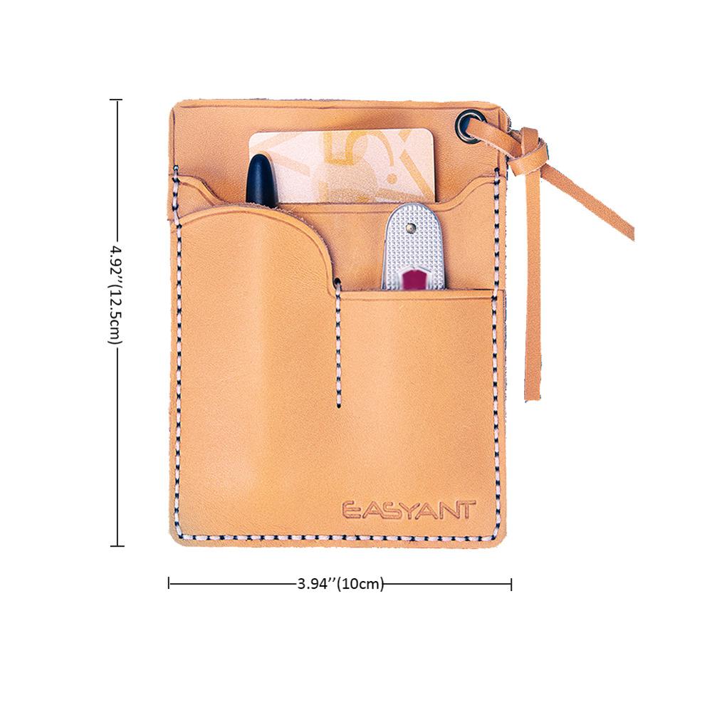 Estuche de cuero curtido veget - Multitool Credit Card reseña y precio