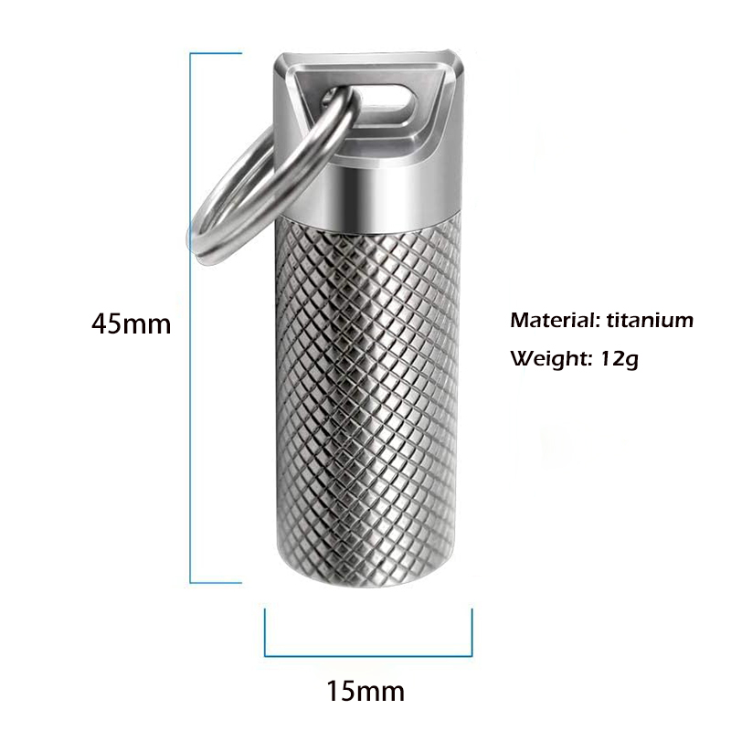 Mini llavero de almacén imperm - Edc Pill Carry reseña y precio