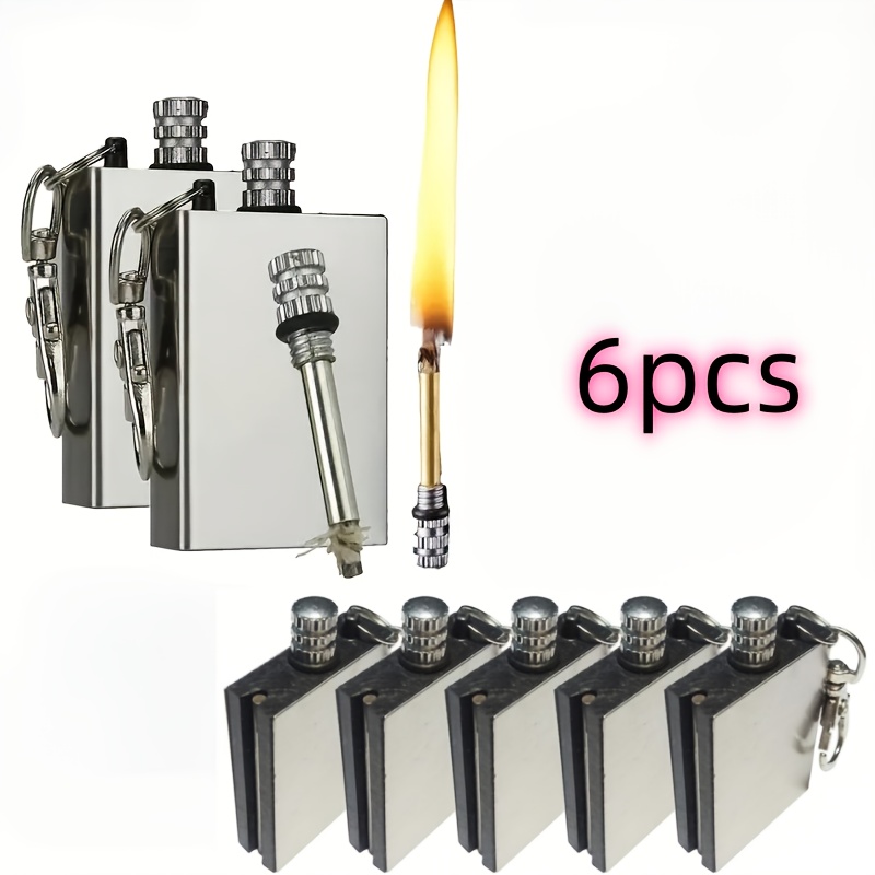 1-6 unidades Encendedor de met - Ferro Rod Striker reseña y precio