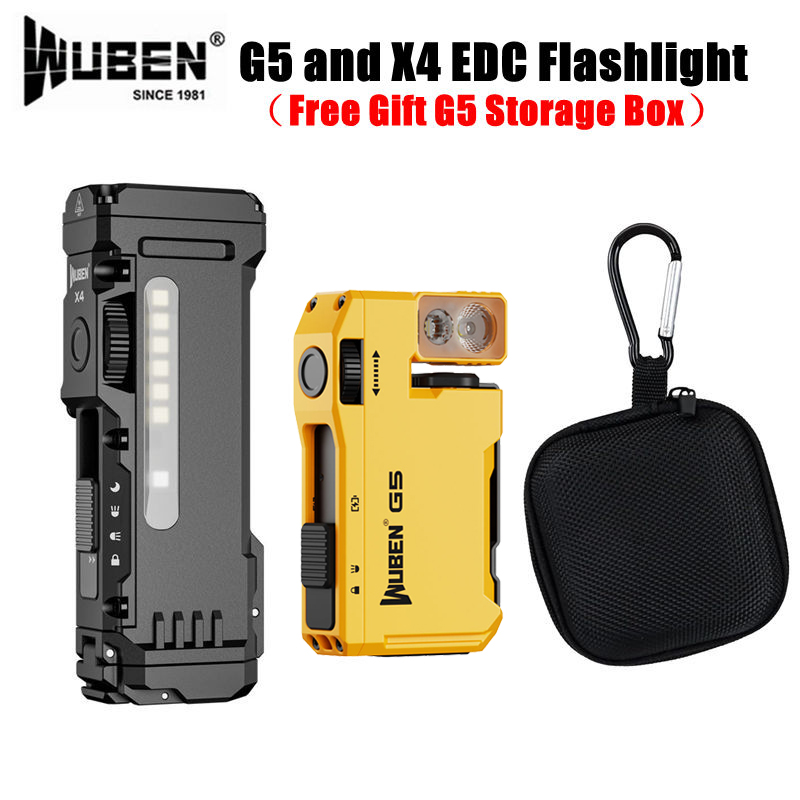 Linterna EDC WUBEN G5 y X4, Re - Edc Carry Flashlight reseña y precio