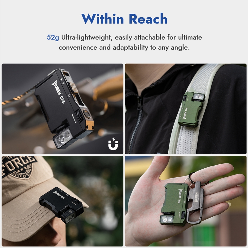 Linterna EDC WUBEN G5 y X4, Re - Edc Carry Flashlight reseña y precio