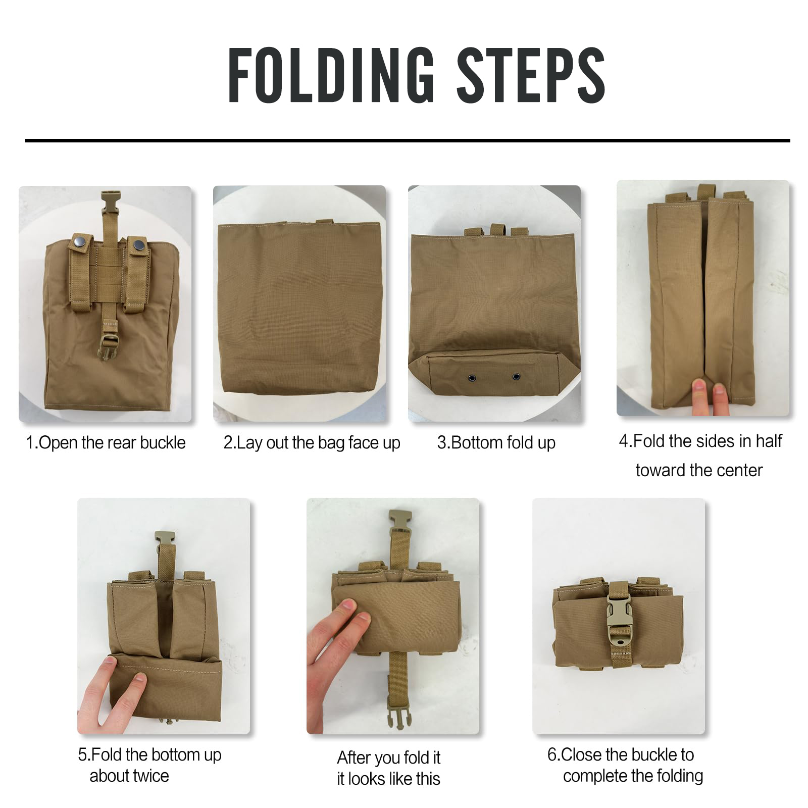 Nueva bolsa plegable Molle par - Edc Able Carry reseña y precio