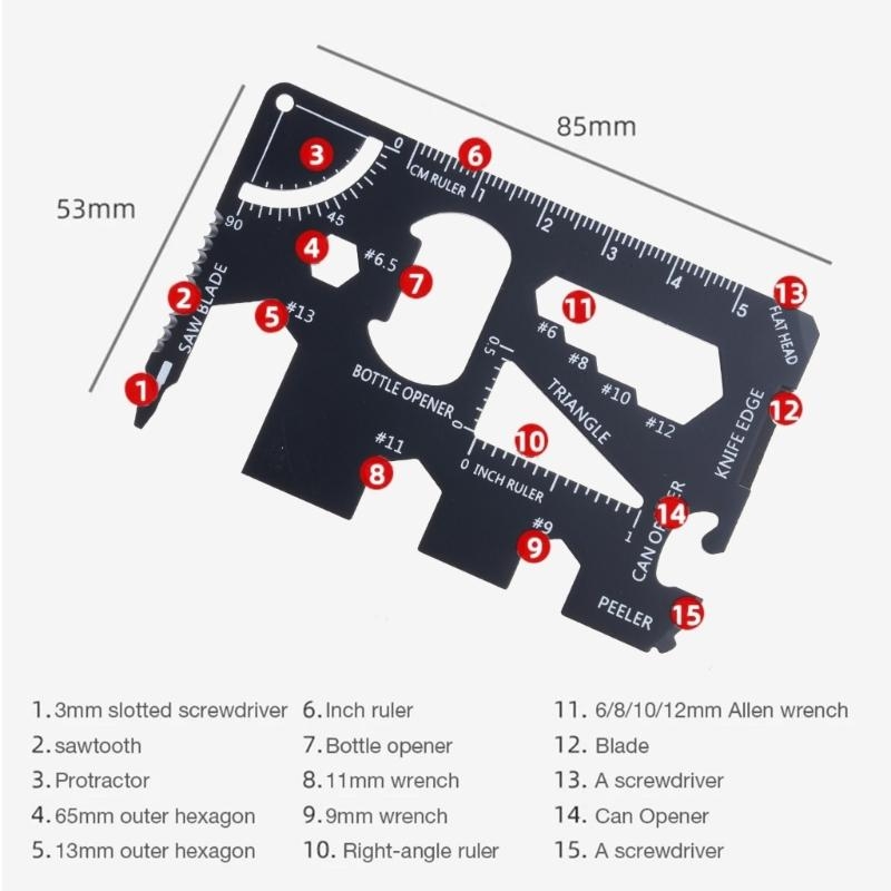 Multiherramientas 15 en 1 acer - Multitool Credit Card reseña y precio