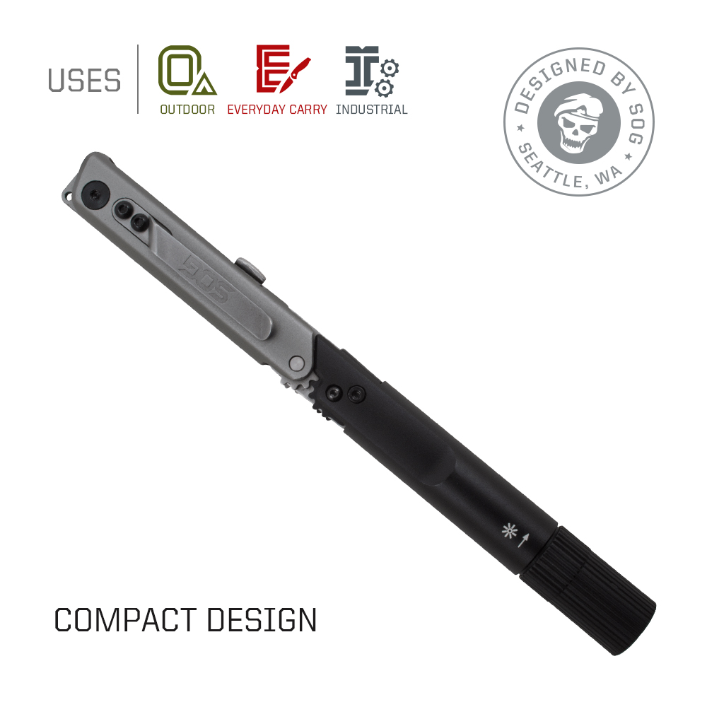 SOG BATON Q2 4 en 1 bolígrafo  - Edc Carry Flashlight reseña y precio